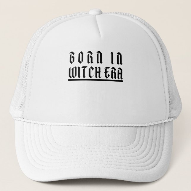 Mikitiez witch era halloween spooky hocus pocus  trucker hat (Front)