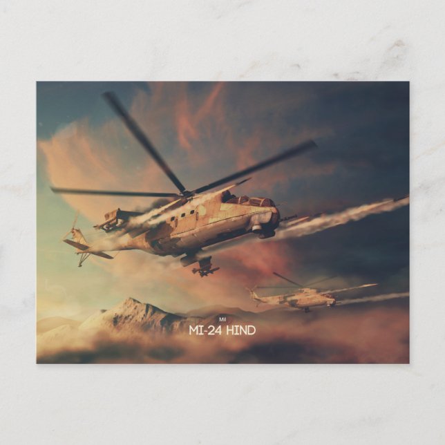 Mil  Mi-24 Hind  postcard (Front)