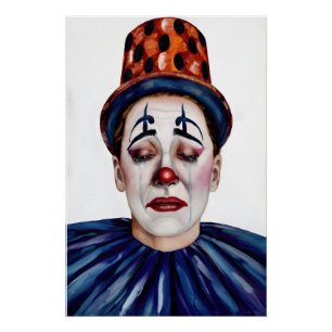 Mila Wears the Smile Too Well – A Clowns Portrait Poster