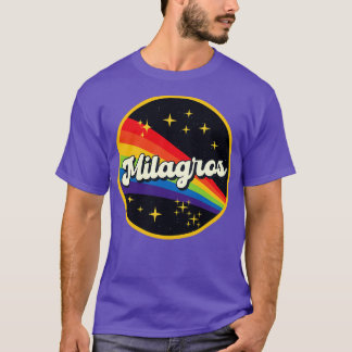 Milagros Rainbow In Space Vintage Style T-Shirt