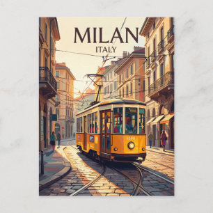 Milan 1500 Series Tram Italy Postcard
