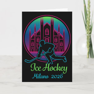 Milan 2026 Ice Hockey Winter 2026 And Duomo Di Mil Card