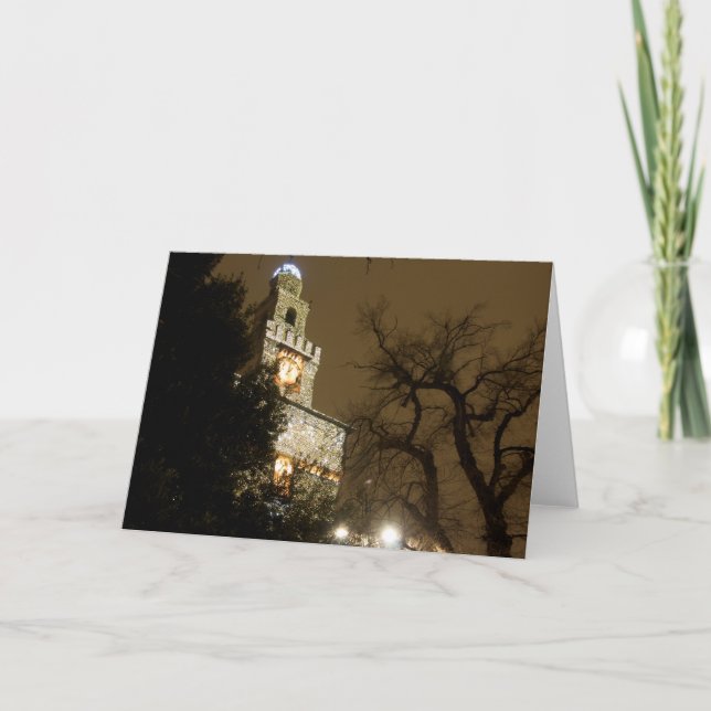 Milan Castle at Christmas Holiday Card (Front)