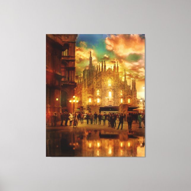 Milan Cathedral Canvas Print (Front)