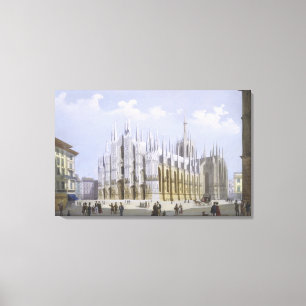 Milan Cathedral from 'Views of Milan and its Envir Canvas Print