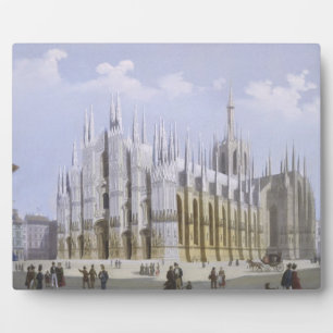 Milan Cathedral from 'Views of Milan and its Envir Plaque