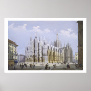 Milan Cathedral from 'Views of Milan and its Envir Poster