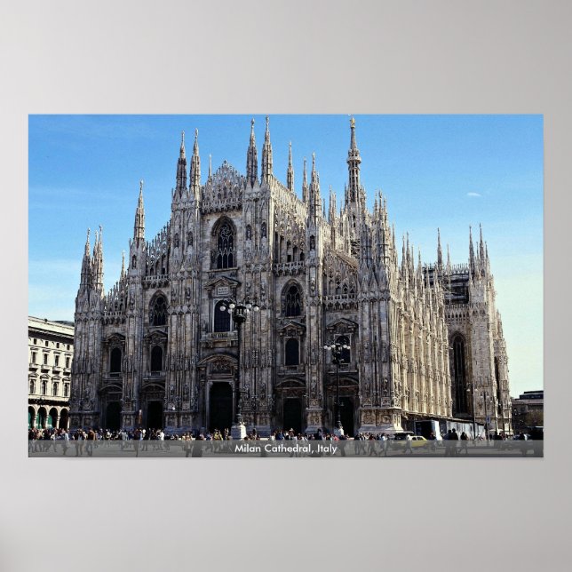 Milan Cathedral, Italy Poster (Front)