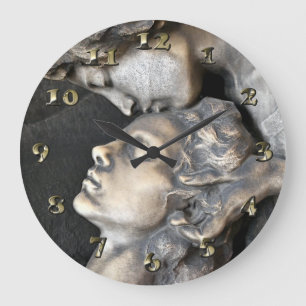 Milan Cemetery Statue Large Clock