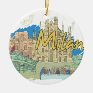 Milan Ceramic Tree Decoration