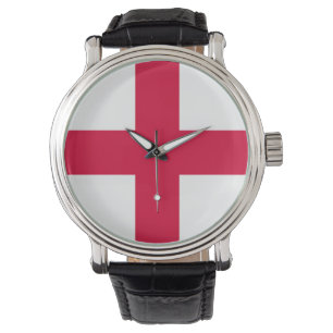 Milan city flag Milano Italy Italia symbol cross Watch