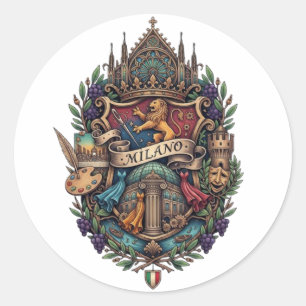 MILAN CLASSIC ROUND STICKER
