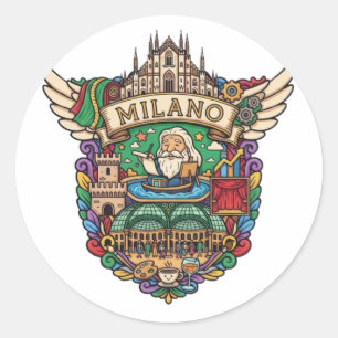 MILAN CLASSIC ROUND STICKER