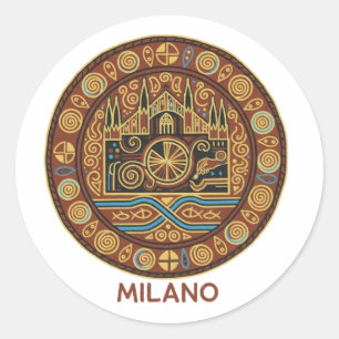 MILAN CLASSIC ROUND STICKER