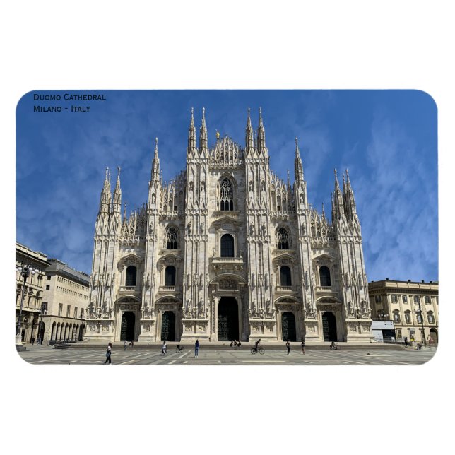 Milan Duomo Cathedral - Italy Magnet (Horizontal)