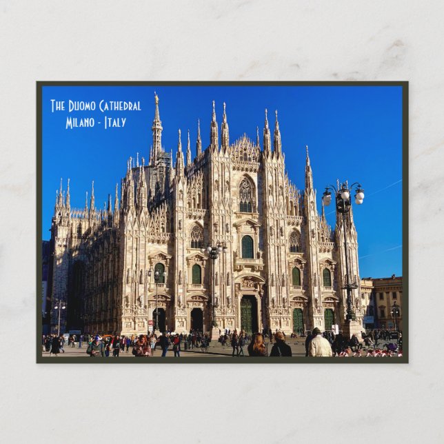 Milan Duomo Cathedral - Italy Postcard (Front)