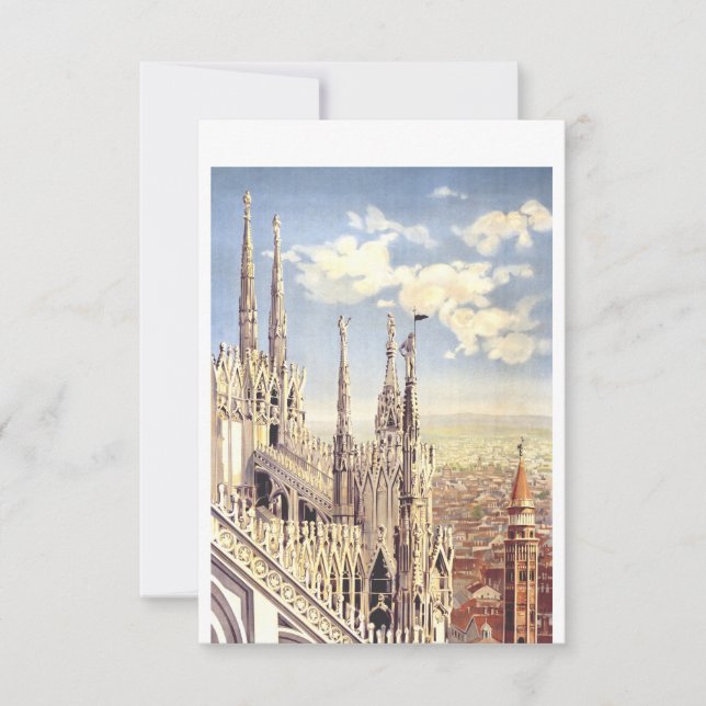 Milan Duomo Cathedral Nativity of Saint Mary Thank You Card (Front)