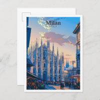 Milan Italy Art Vintage Travel 