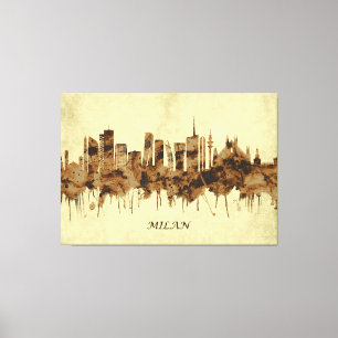 Milan Italy Cityscape Canvas Print