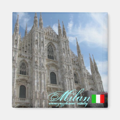 Image of Milan Italy cool magnet design