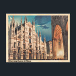 Milan Italy Duomo di Milano Vintage Postcard<br><div class="desc">Title: Vintage Milan Italy Postcard: Duomo di Milano Splendour - Renaissance Architectural Gem Collectable Memorabilia Product Description: Vintage Milan Italy Postcard: A Timeless Tribute to the Duomo di Milano - Symbol of Renaissance Grandeur Experience the historic elegance and architectural splendour of Milan with this vintage postcard, capturing the iconic Duomo...</div>