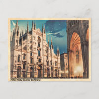 Milan Italy Duomo di Milano Vintage
