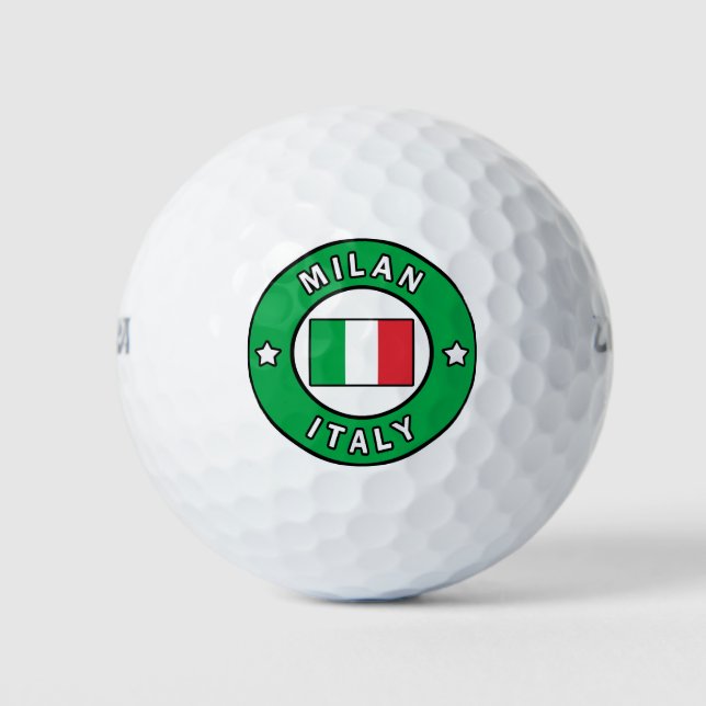 Milan Italy Golf Balls (Front)