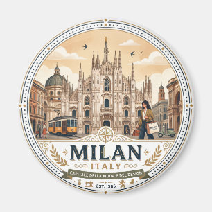 Milan Italy Magnet