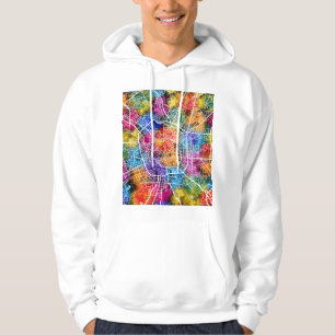 Milan Italy Map Hoodie