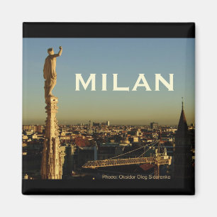 Milan Italy Travel Photo Souvenir Fridge Magnets