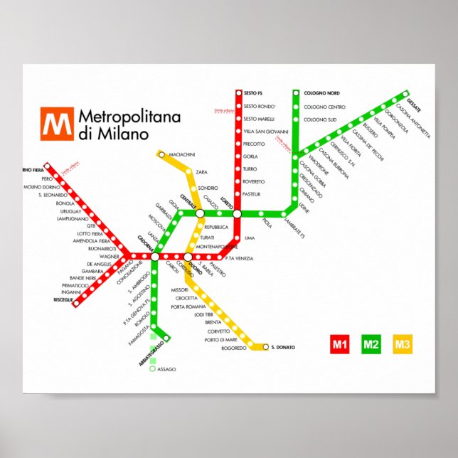 Milan metro poster (Front)