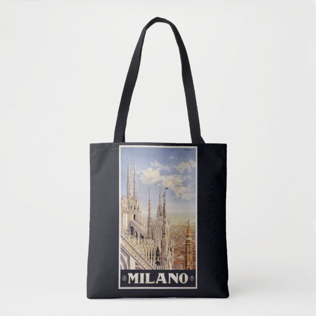 Milan Milano Italy vintage travel bags (Front)