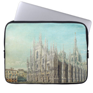 Milan Piazza del Duomo 1850s by Carlo Bossoli Art Laptop Sleeve