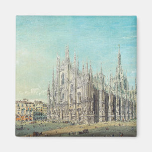 Milan Piazza del Duomo 1850s by Carlo Bossoli Art Magnet