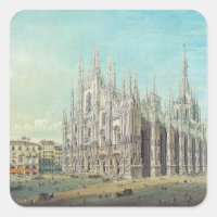 Milan Piazza del Duomo 1850s by Carlo Bossoli Art