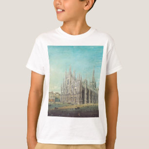 Milan Piazza del Duomo 1850s by Carlo Bossoli Art  T-Shirt