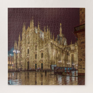 Milan - Piazza Duomo - Cathedral Square - by night Jigsaw Puzzle