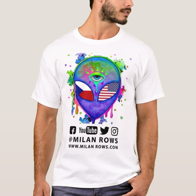 Milan Rows Alien T-Shirt (Front)