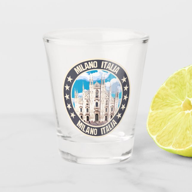 Milan                                              shot glass (Front)