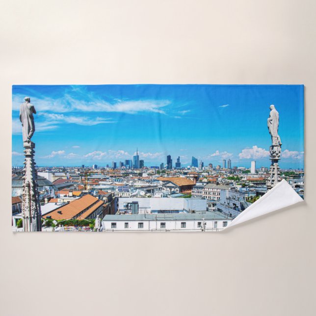 Milan skyline bath towel set (Bath Towel)
