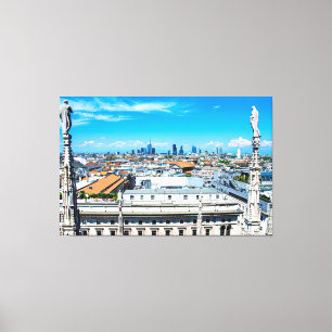 Milan skyline canvas print