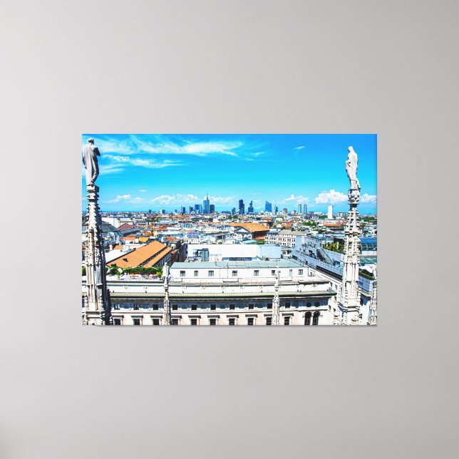 Milan skyline canvas print (Front)