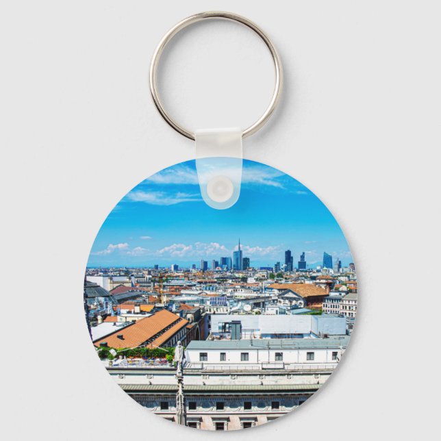 Milan skyline key ring (Front)