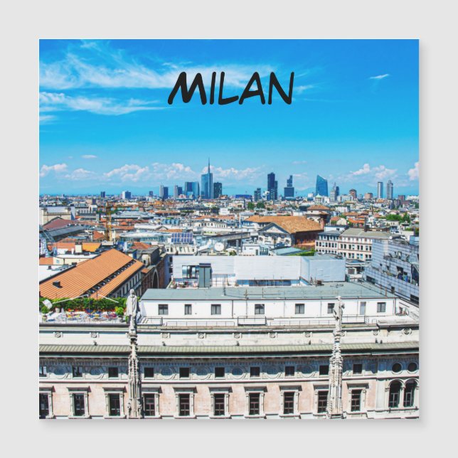 Milan skyline magnet (Front)