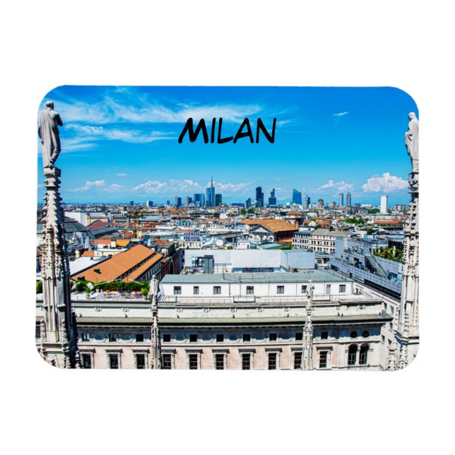 Milan skyline magnet (Horizontal)