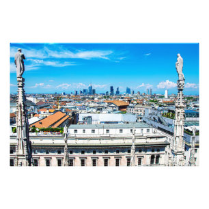 Milan skyline photo print