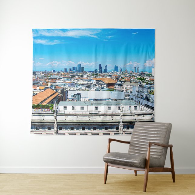 Milan skyline tapestry (In Situ (Horizontal))