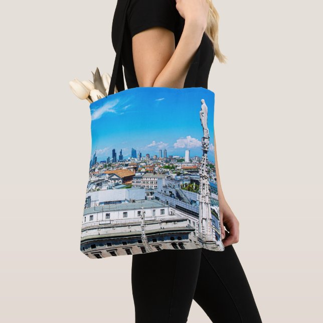 Milan skyline tote bag (Close Up)