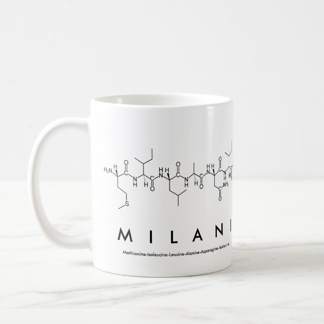Milani peptide name mug (Left)