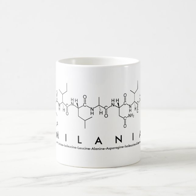 Milania peptide name mug (Center)
